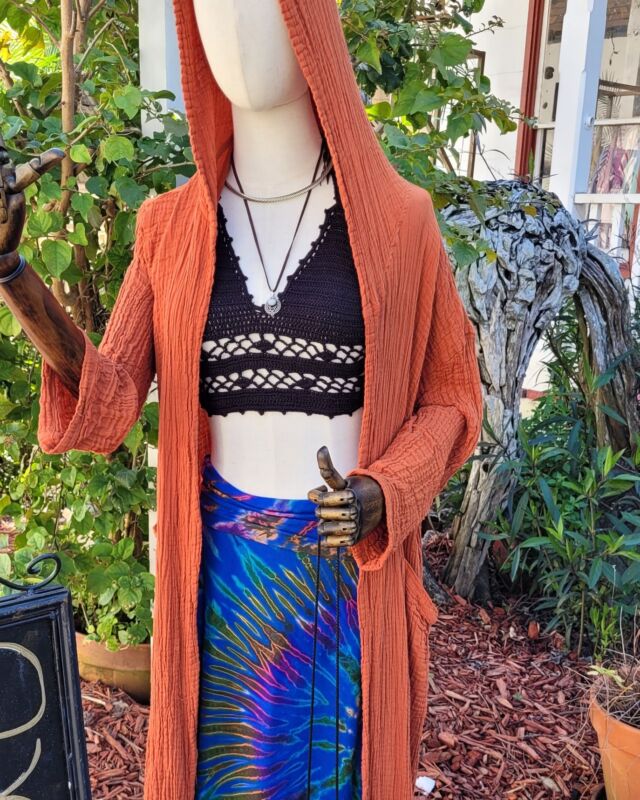 New boho fashion pieces available at the boutique...